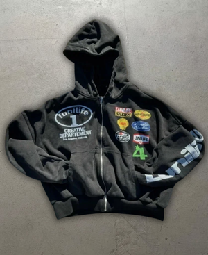 Lunilife Racing Zip-Up Hoodie