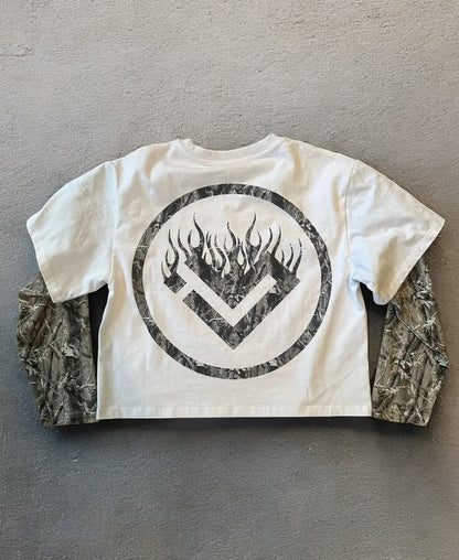 Camouflage Splicing Premium Tee