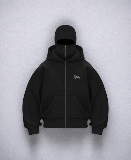 Balaclava Sign Zip-Up Hoodie