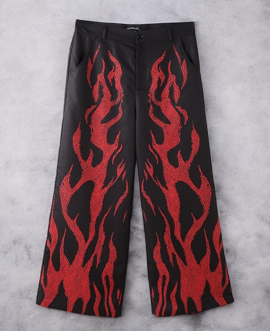 Fire Flamas Baggy Pants