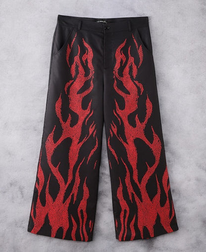 Fire Flamas Baggy Pants