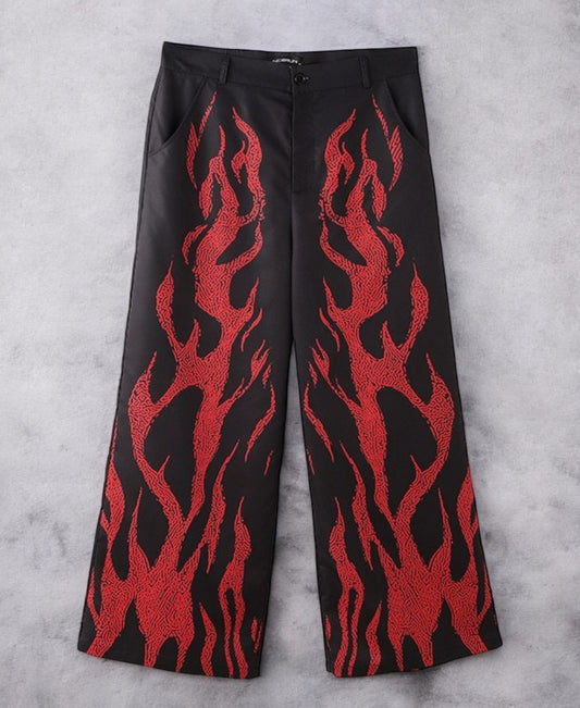 Fire Flamas Baggy Pants