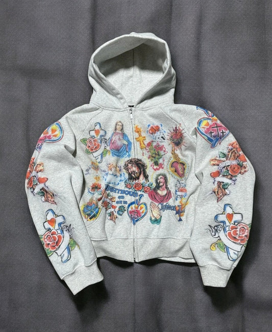 Righteous Pray Zip-Up Hoodie