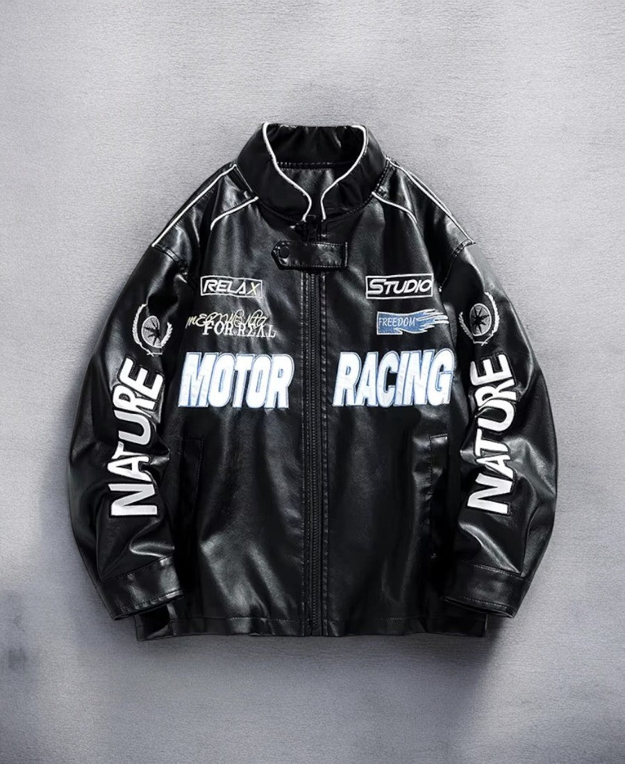 Pohadon Racing Leather Ceket