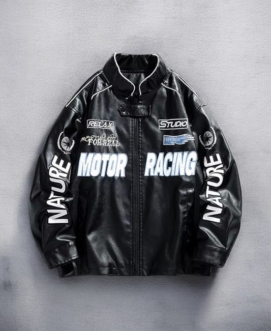 Pohadon Racing Leather Ceket