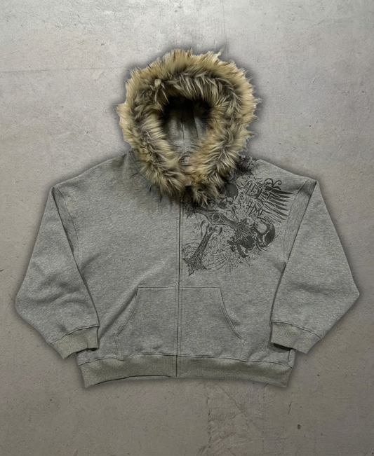 Vintage Furline Zip-Up Hoodie