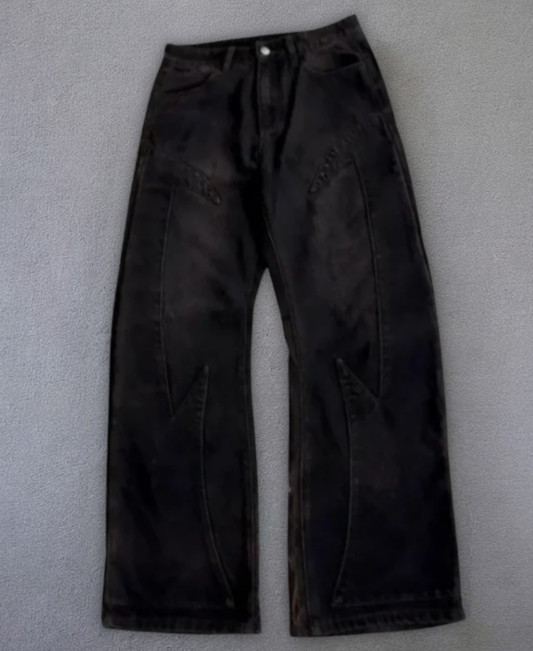 Divine War Denim Baggy Pants