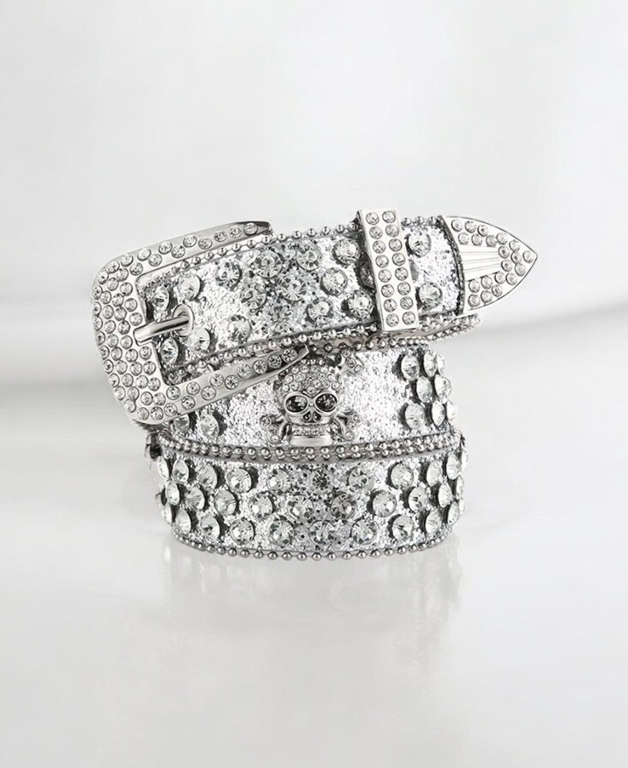 Skull Rhinestone Kemer