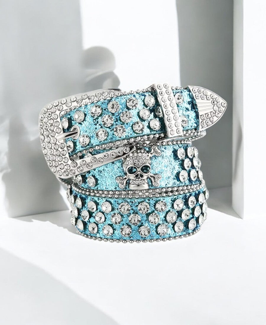 Skull Rhinestone Kemer