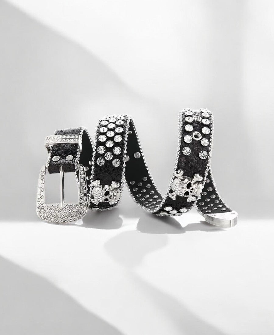 Skull Rhinestone Kemer