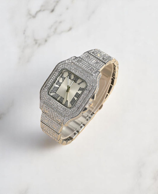 Iced Classic Square Saat