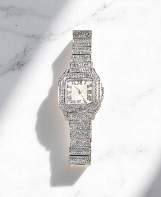 Iced Classic Square Saat