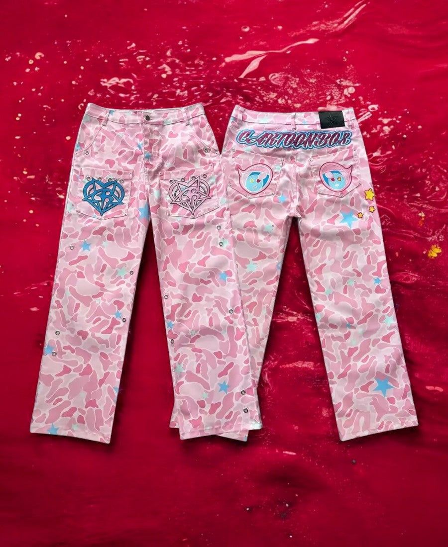 Pink Camouflage St Pantolon