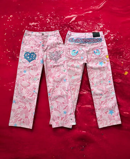 Pink Camouflage St Pantolon