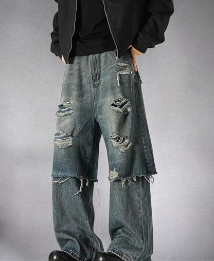 Deeptown Ripped Baggy Pants