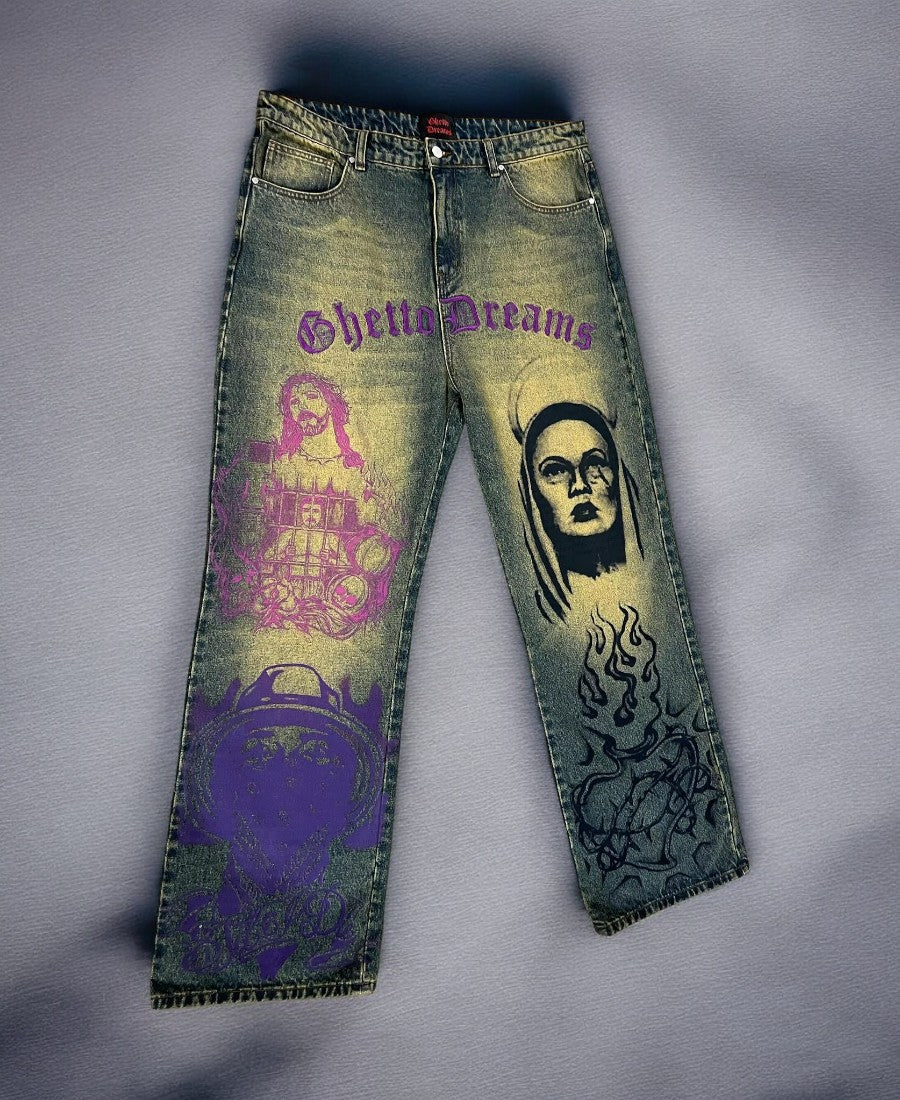 Ghetto Dreams Acid Baggy Pants