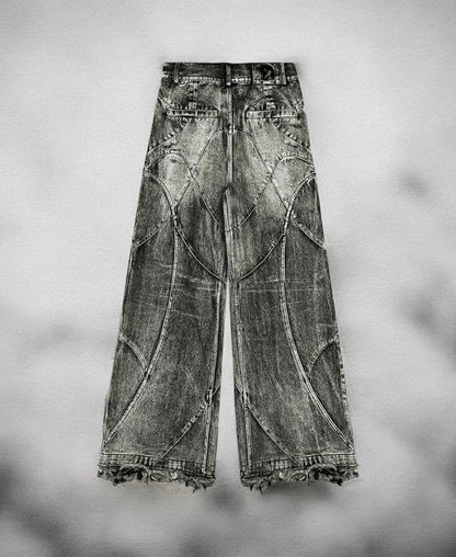 Destruction Line Baggy Pants