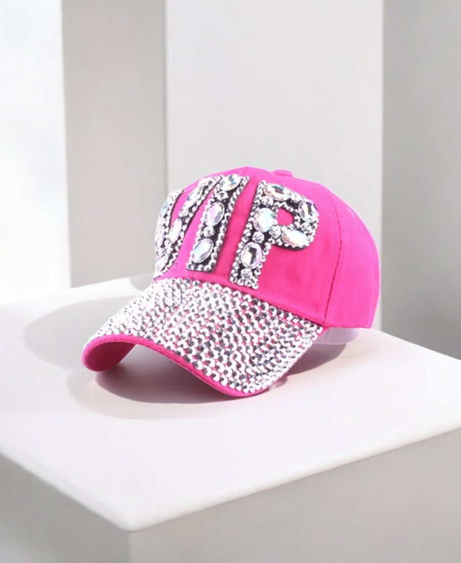 V.I.P Rhinestone Şapka