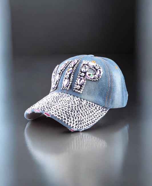 V.I.P Rhinestone Şapka